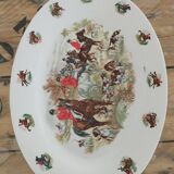 Hunting motif dish