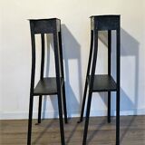 Pair of vintage metal consoles 1950