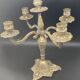 Chandelier 4 branches sculptées laiton – MPMDéc23JF21