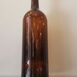 Vintage xxl bottle (46cm)in amber blown glass