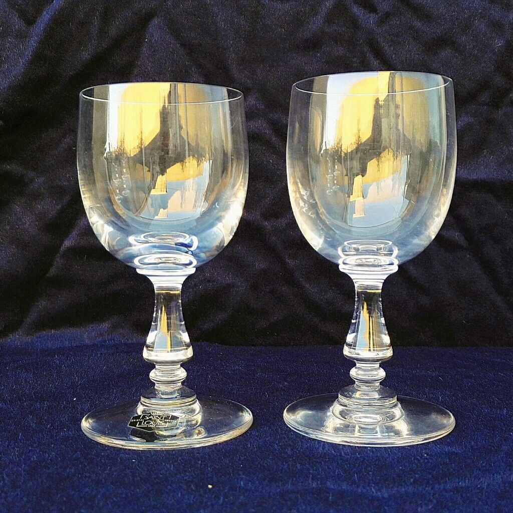 Paire de verres cristal Saint Louis modèle Lucrèce