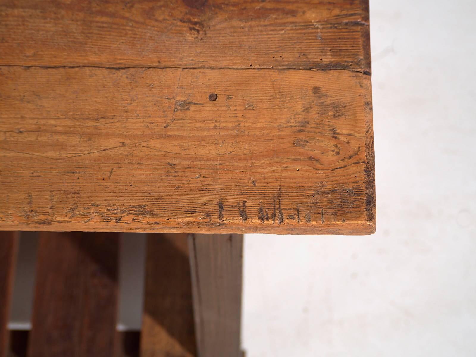 Antique solid wood kitchen island (c.1920) #5