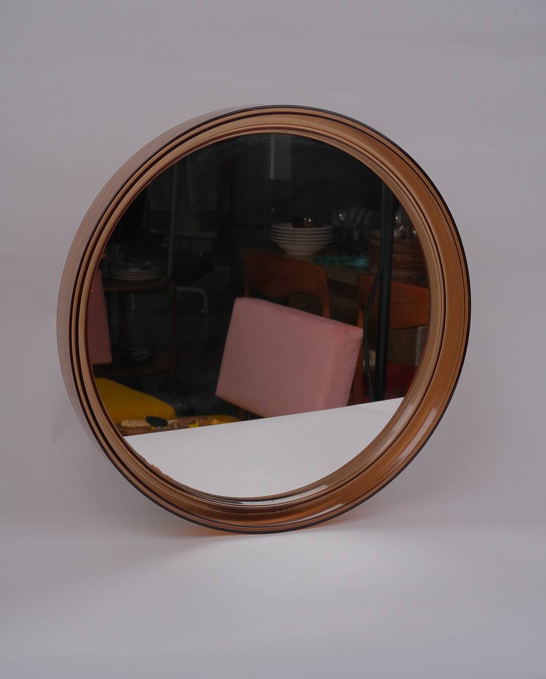 Smoked plexiglass mirror, 1970s