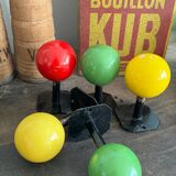 Vintage wooden ball wall hook