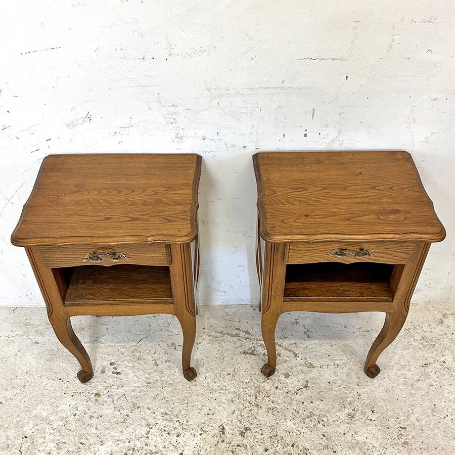 Pair of vintage 50's bedside tables