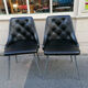Office chair skaï and chrome, 1970