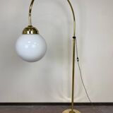 Large Art Deco floor lamp in brass