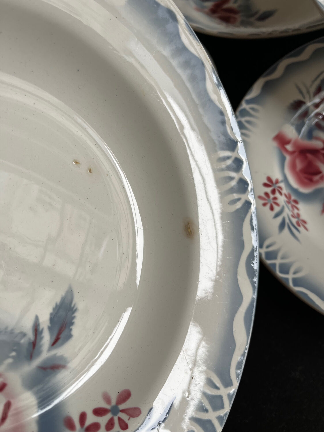 12 plates Digoin Sarreguemines Olga