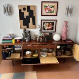 Vintage enfilade Paul Geoffroy 1960 – rosewood – 240 cm – very good condition