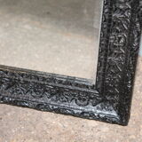 Mirror molded black frame 48x58cm