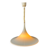 Suspension Space Age blanche « chapeau de sorcière » Mid-Century
