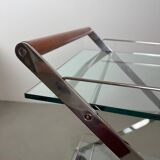 1980s Modernist Gallotti and Radice “Mister” Bar Trolley, Serving Cart