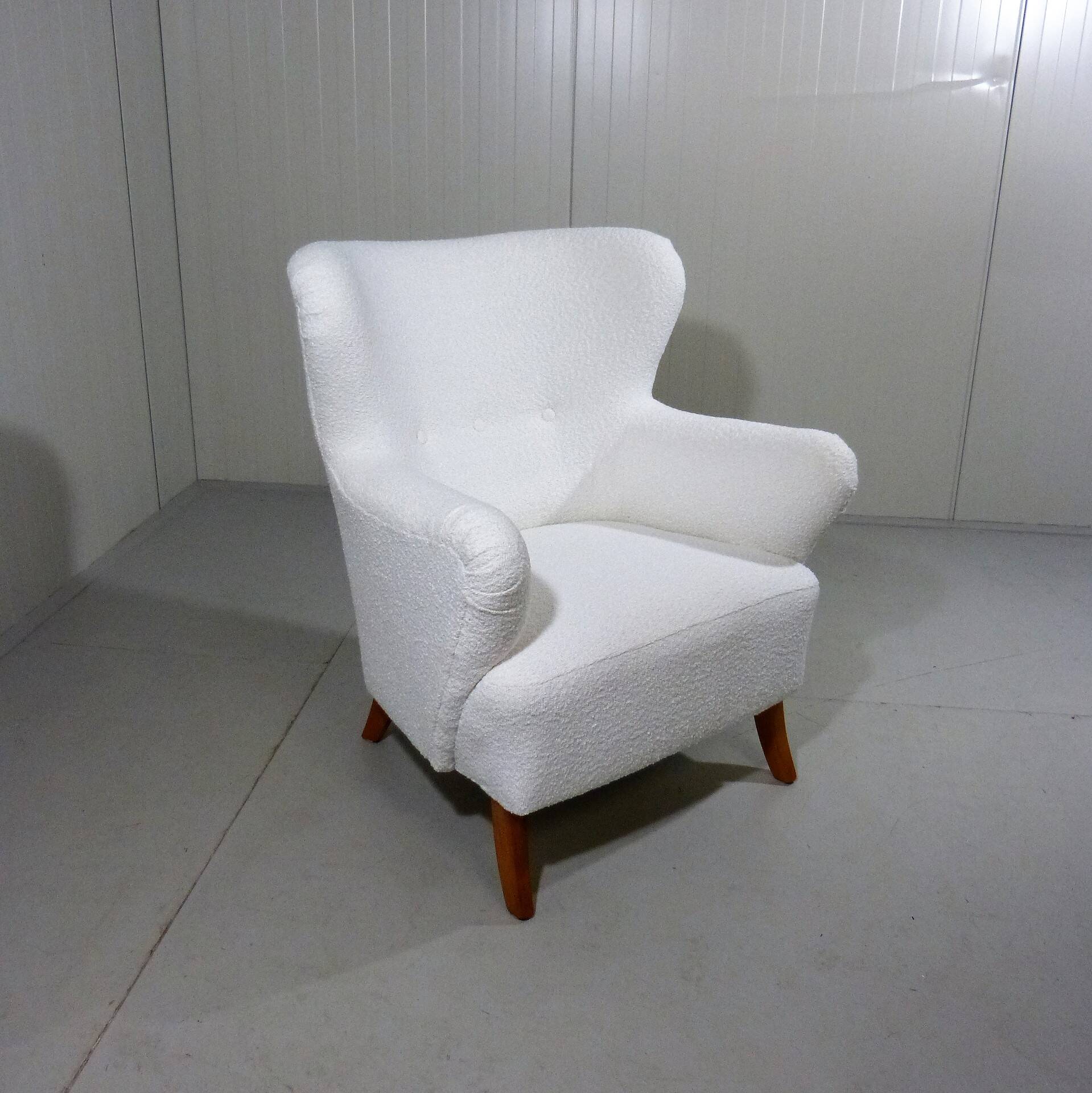 Boucle armchair lounge chair Sweden, 1950’s