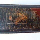 Painted and lase wooden box