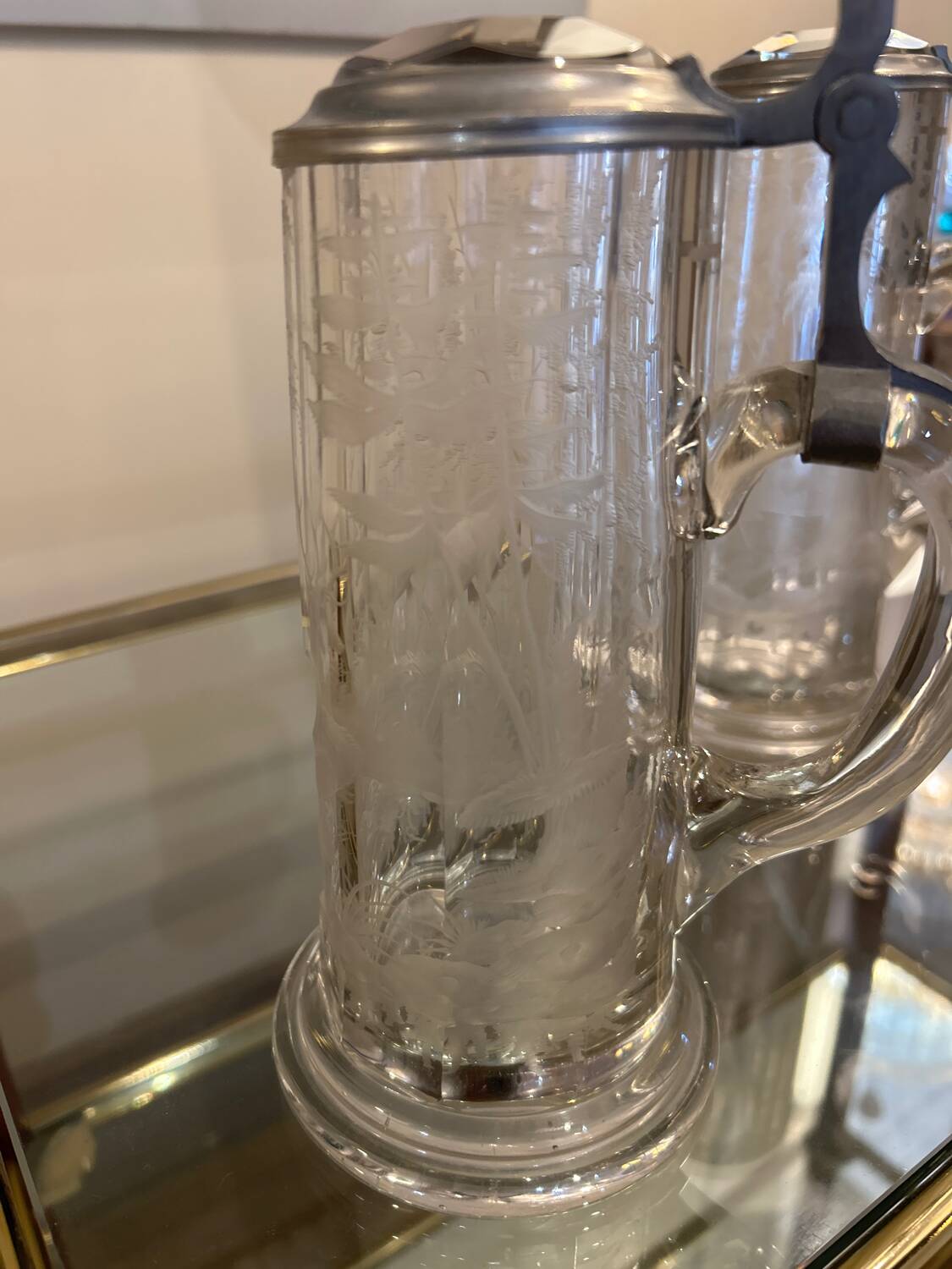 Set of beer pitchers, 19th century