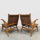 Vintage Dutch design rope chairs Vroom & Dreesman 1960