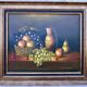 Tableau : huile sur toile - nature morte aux fruits