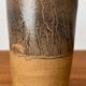 Vintage German brutalist studio pottery vase, 1979
