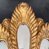 Palm-shaped faceted mirror