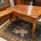 Office 3 drawers and retractable shelf solid blond oak Louis XV style