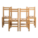 Set of four solid pine chairs by Maison Regain.