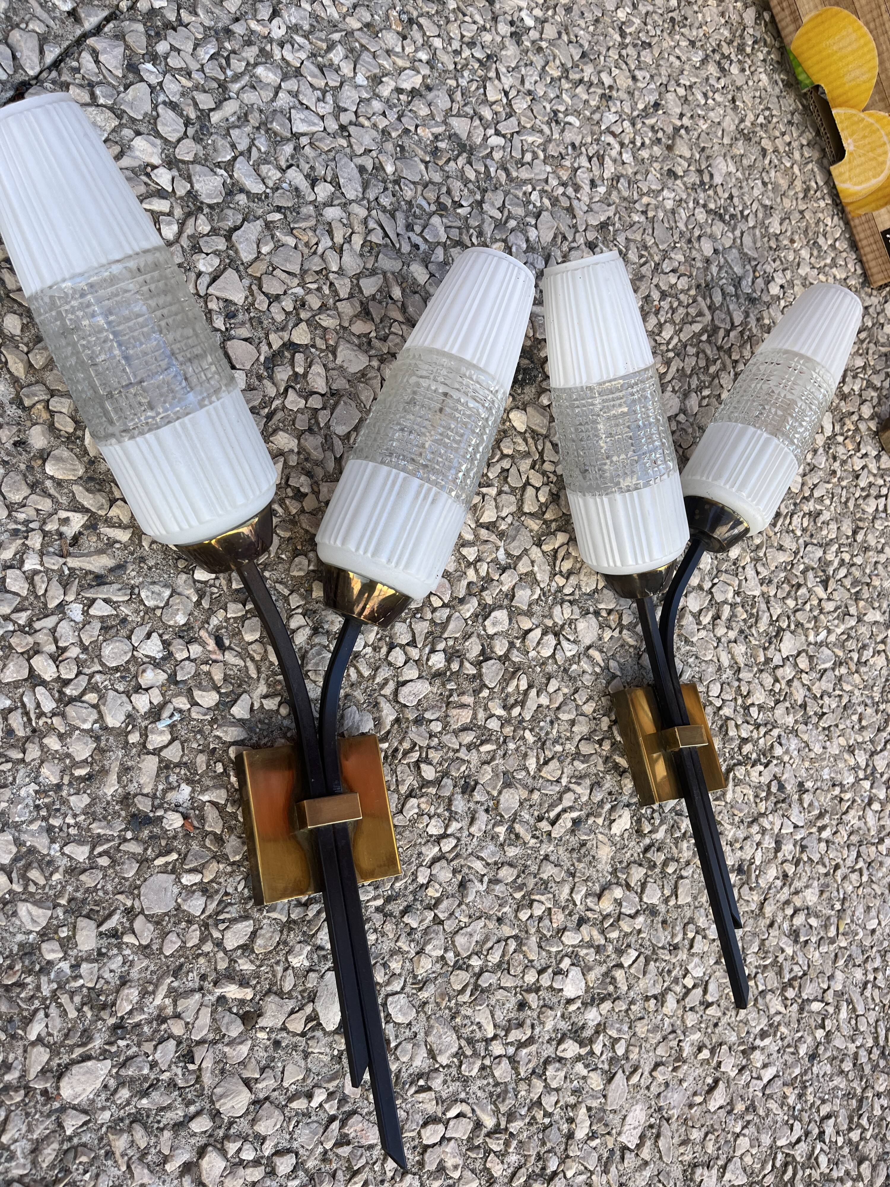 Pair of vintage 60s wall lights