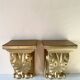 Duo de Consoles murales en terre cuite
