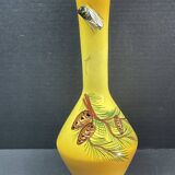 Soliflore vase with cicada decoration signed Albert Feray Vallauris 20th century - 25 cm