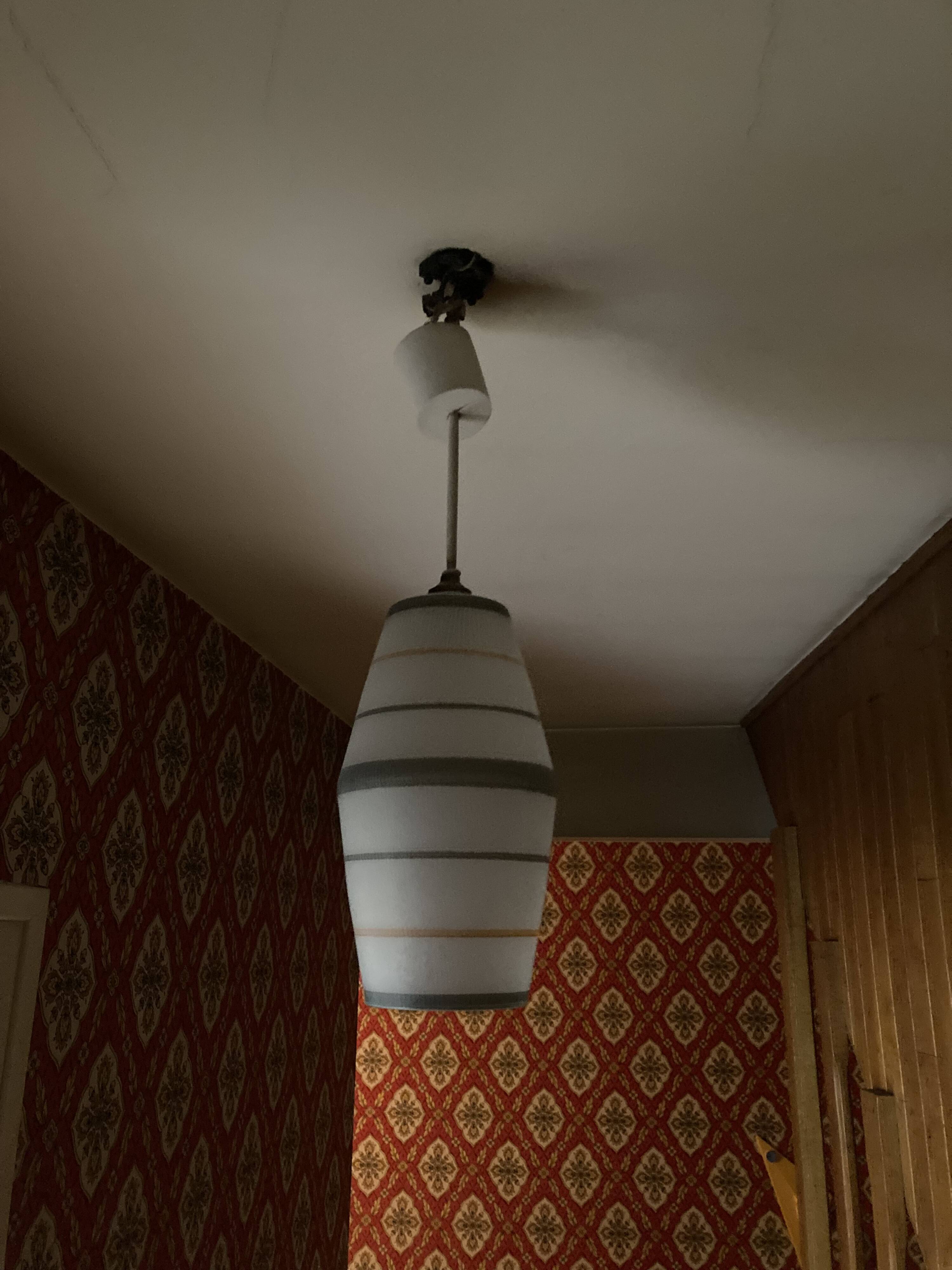 Suspension lanterne Lunel texture mid century