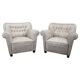 Pair of Art Deco club armchairs, Czechoslovakia, 1940s