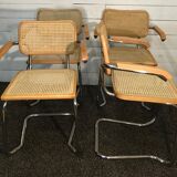 Set of 4 armchairs 1980