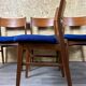 4x 60s 70s Teak Chair Dining Chair Danish Modern Design Denmark
