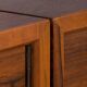 Scandinavian two bay rosewood free-standing wall unit
