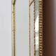 Large 20th Century Venetian trapezium Mosaic mirror with brass garlands