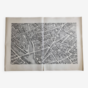 Plan of Paris in the eighteenth century in 20 plates after Turgot, 1900