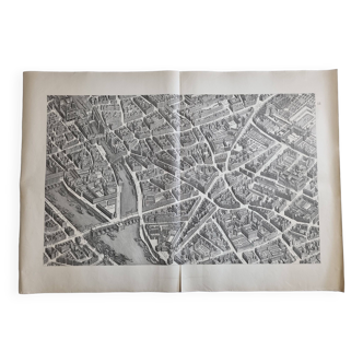 Plan of Paris in the eighteenth century in 20 plates after Turgot, 1900