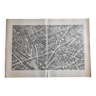 Plan of Paris in the eighteenth century in 20 plates after Turgot, 1900