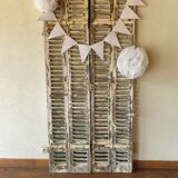 Paire de volets persiennes anciens en bois