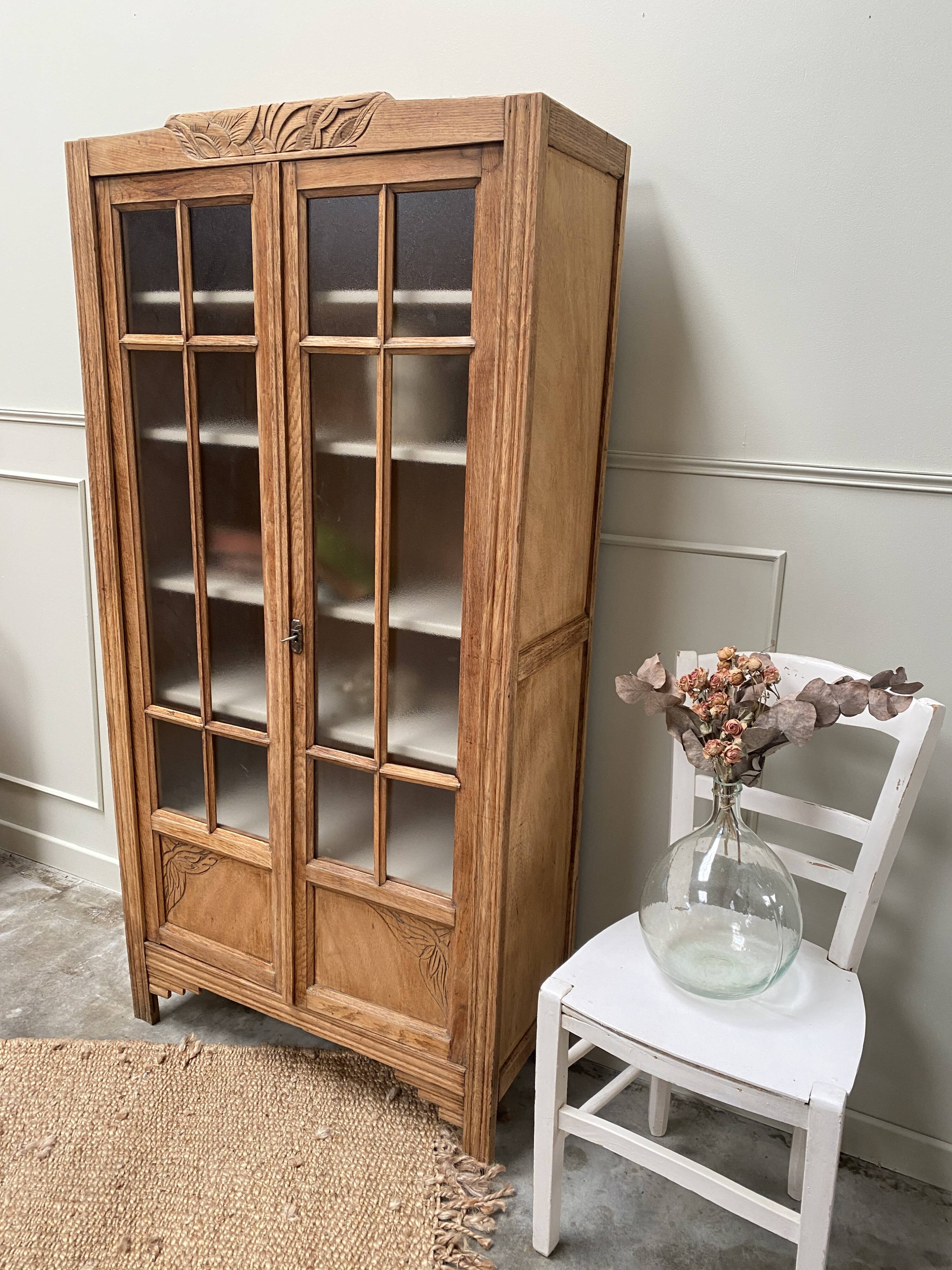 Armoire parisienne Art déco vitrée