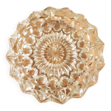 Chiseled glass ashtray, can also be used as a pocket tray or spoon holder
