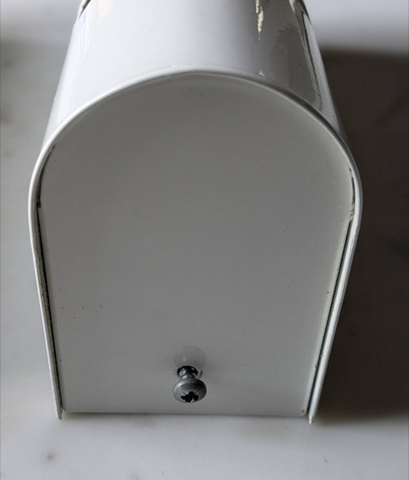Pair of vintage wall sconces in sheet metal/Perriand/Mategot style.
