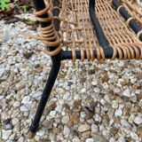 Raoul Guys vintage wicker magazine holder