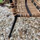 Raoul Guys vintage wicker magazine holder