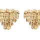 Pair of Kinkeldey 4-tier wall lights, 1970