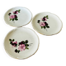 3 Gien dessert plates Chinon collection