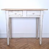 Coiffeuse ou Console ou Bureau patiné