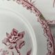 Set of 3 dessert plates from the early 20th century, Sarreguemines, Fontanges model