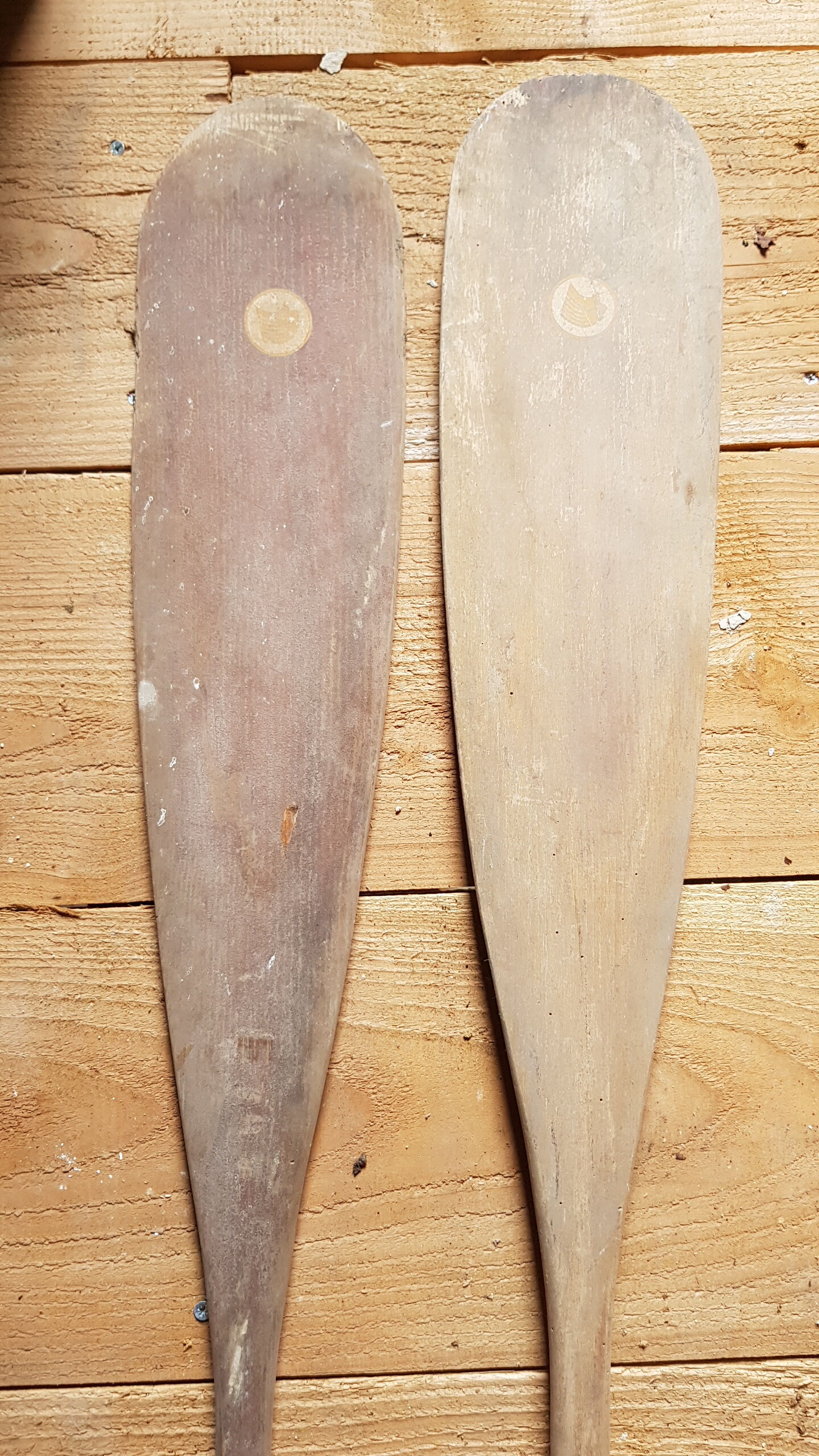 Oars / paddles old wooden