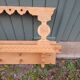 Antique carved wooden wall shelf