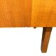 Vintage wooden wardrobe/shelf with mirror doors.